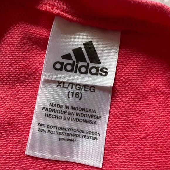 Adidas Pink Sweatshirt Size XL 16 - Picture 4 of 6